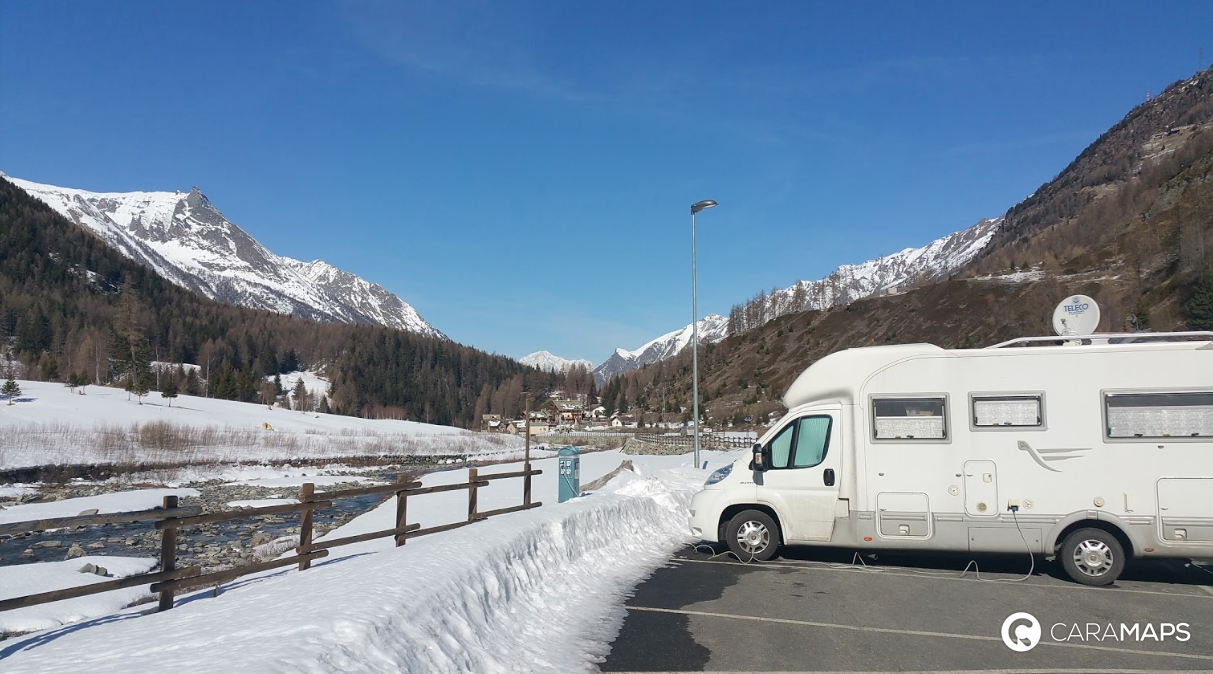 sci da fondo in camper