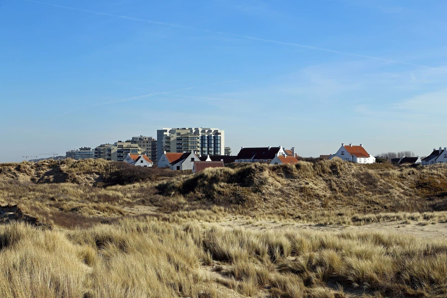 Dunes de La Panne sur la côte belge.