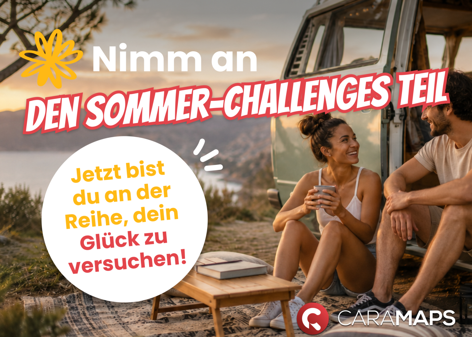 Nehmen Sie an den Sommer-Challenges auf CaraMaps teil